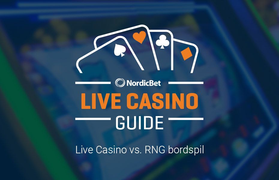 NordicBet live Casino vs. RNG bordspil